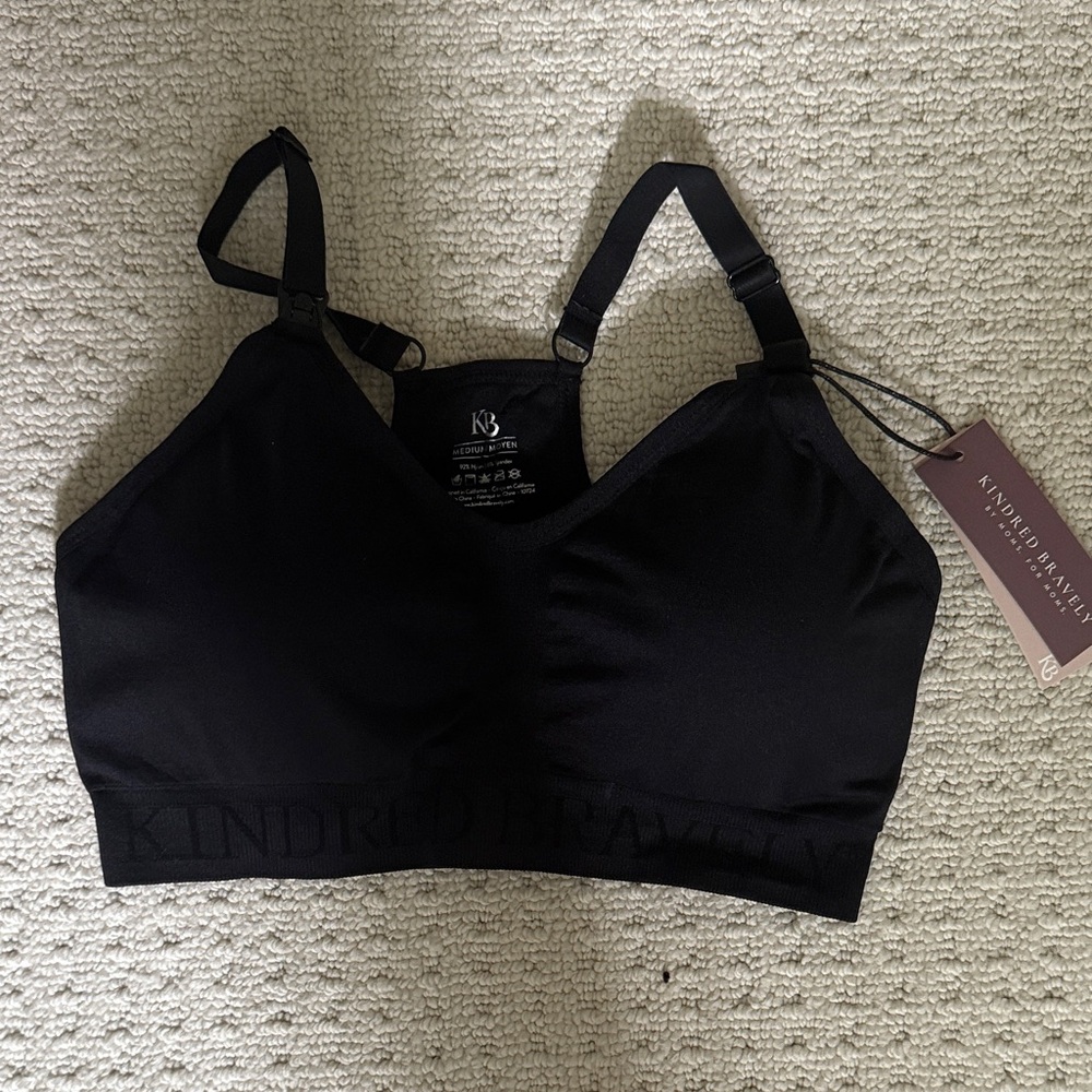 Kindred Bravely Black Comfort Bra